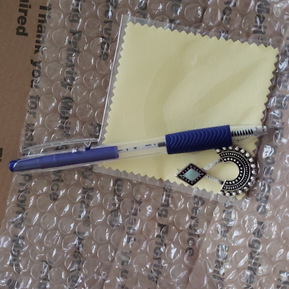 NWOT Baby Blue Bohemian Drop Earrings